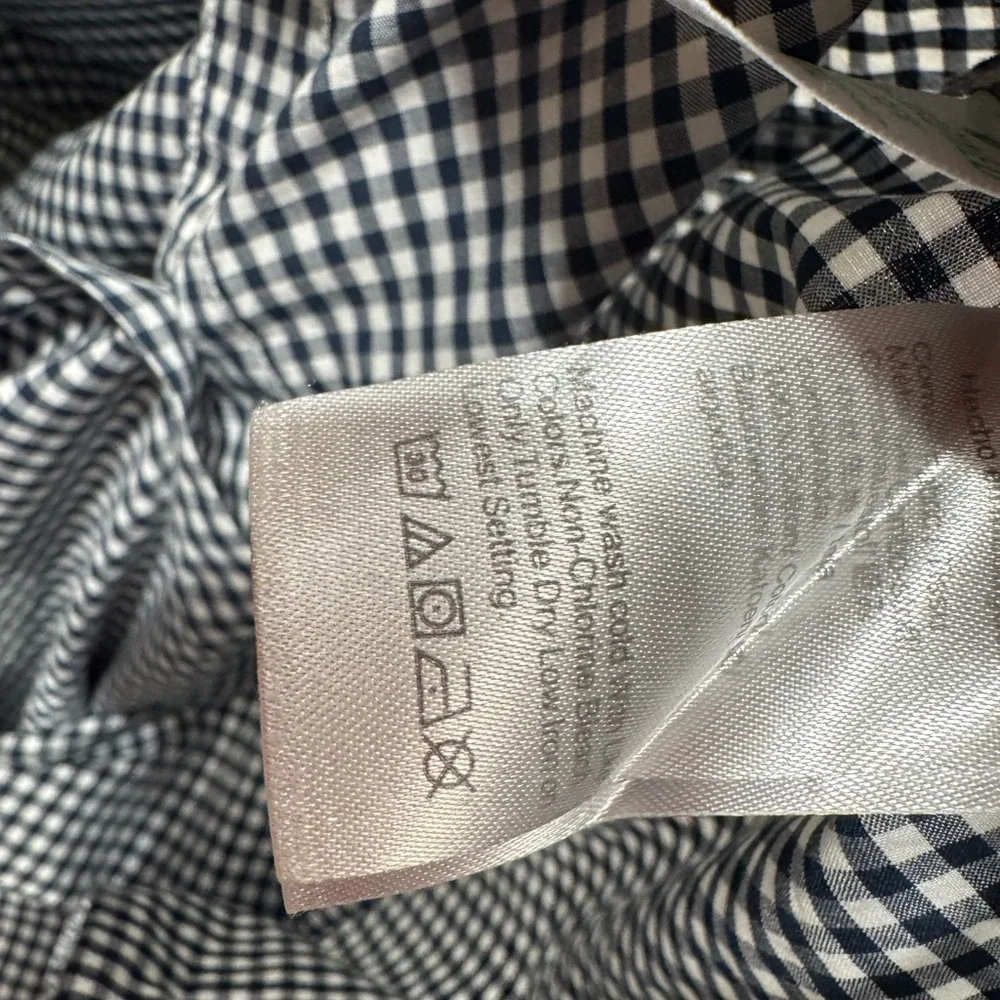 J. Crew Men's Monochrome Checkered Button Down Shirt
